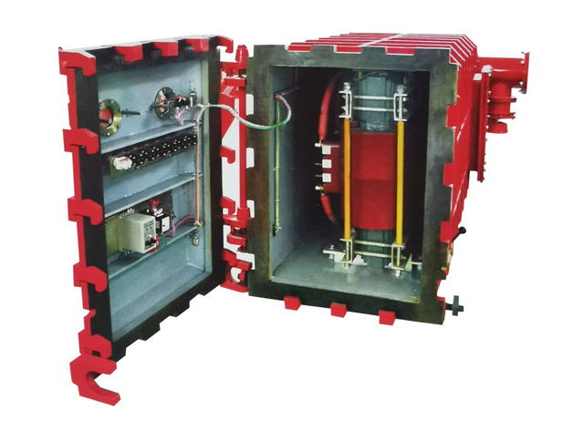 礦用隔爆兼本質(zhì)安全型高壓電抗式電磁起動(dòng)器QJGK-200(300,400)、10(6)-(1000~3000)-2